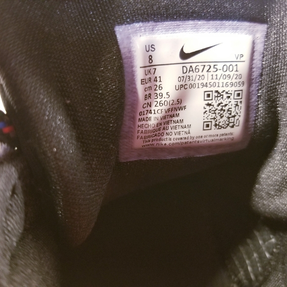 Nike cosmic unity da6725-001 black sneakers shoes athletic size 8/41 - Picture 8 of 12